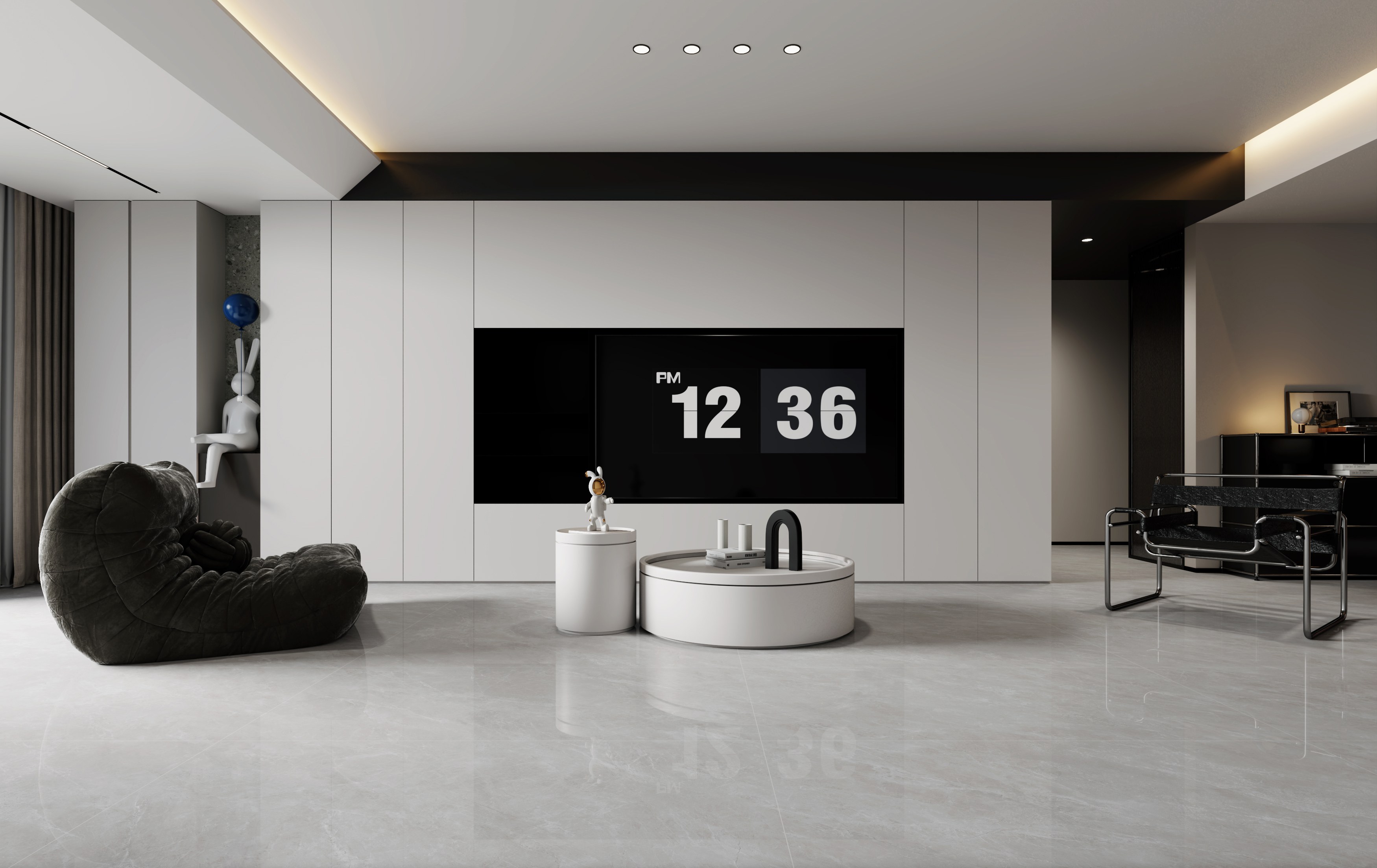 柔灰淺紋 QCJ715LW219A 效果圖